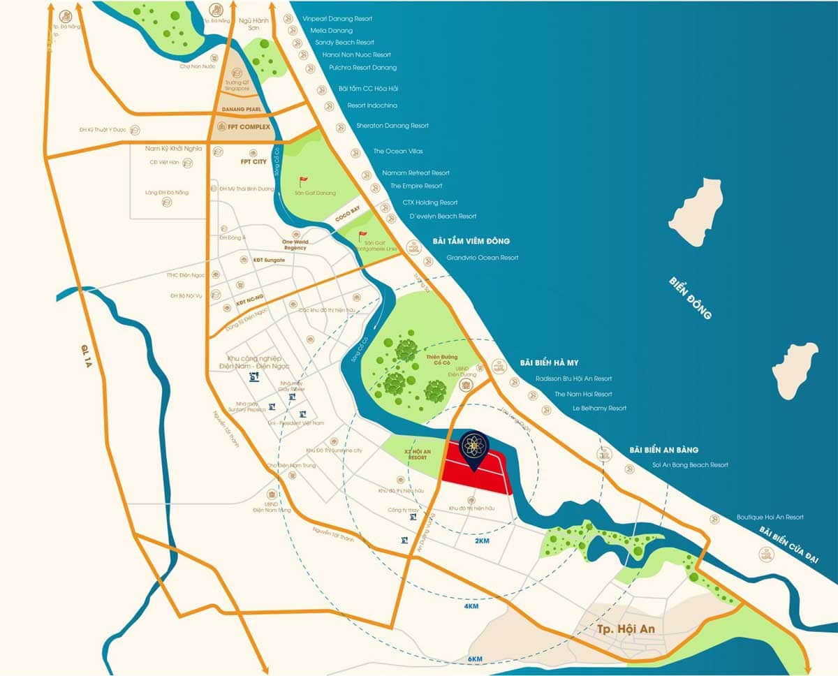 Bản đồ Vị trí Dự án Đất nền Rosa Riverside Complex Bản đồ Vị trí Dự án Đất nền Rosa Riverside Complex