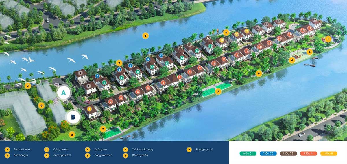 Khu biệt thự Mizuki Park Khu biệt thự Mizuki Park
