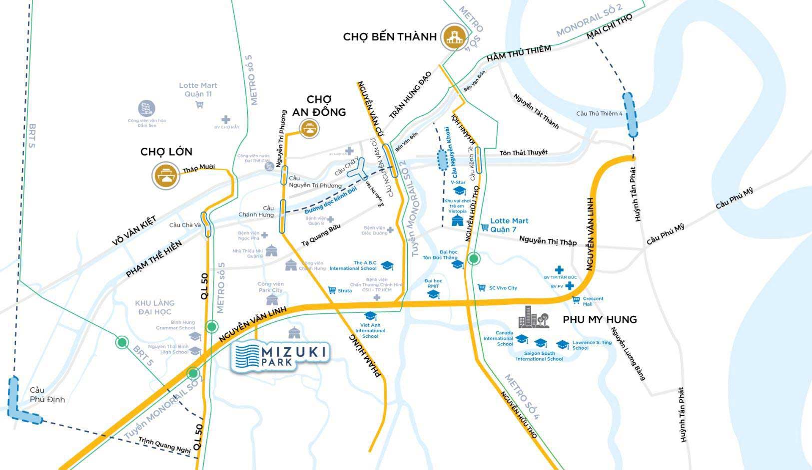 Vị trí Dự án Căn hộ Flora Mizuki Park Bình Chánh Vị trí Dự án Căn hộ Flora Mizuki Park Bình Chánh