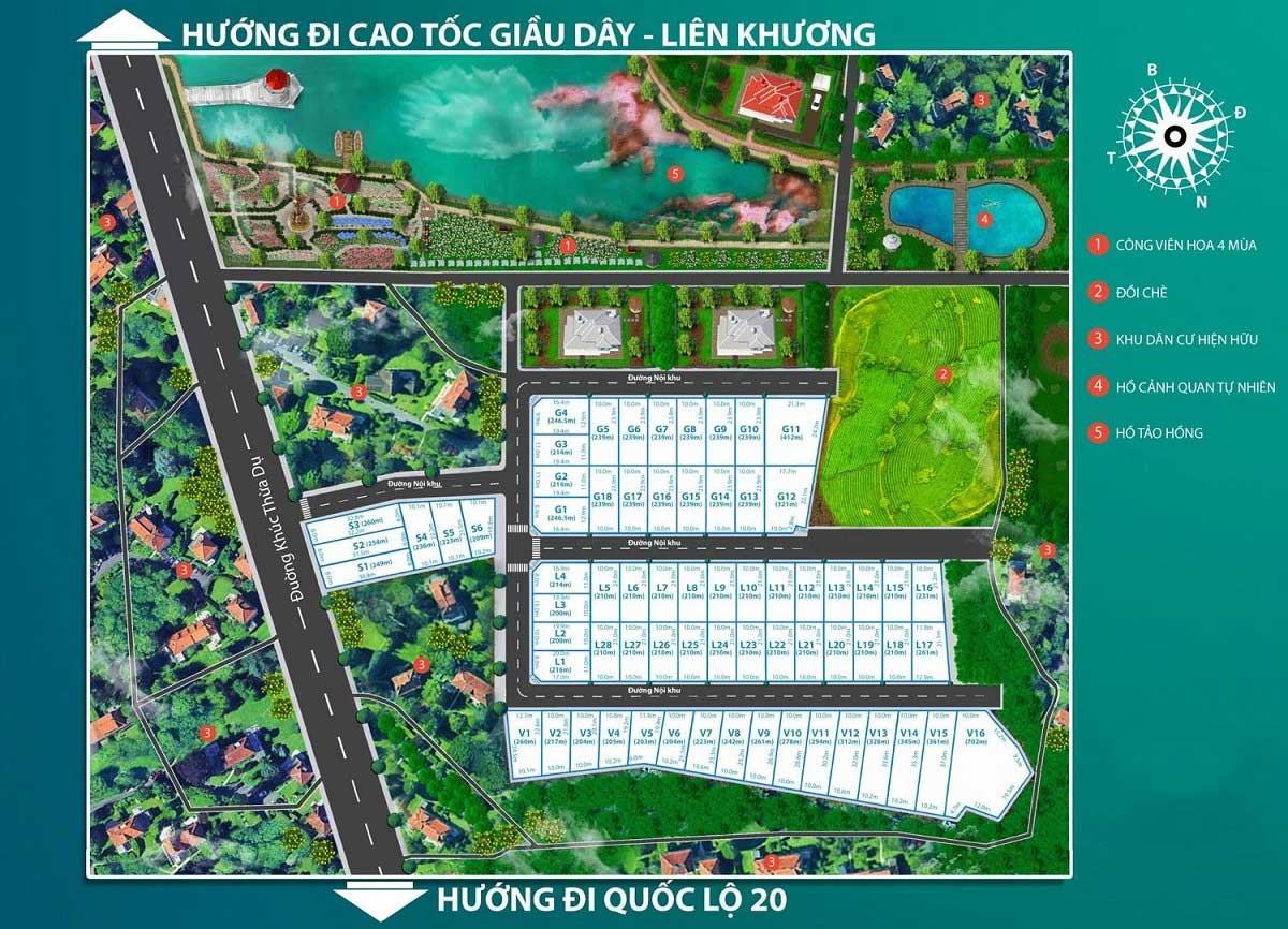 Mặt bằng Dự án Green Villas Bảo Lộc Mặt bằng Dự án Green Villas Bảo Lộc